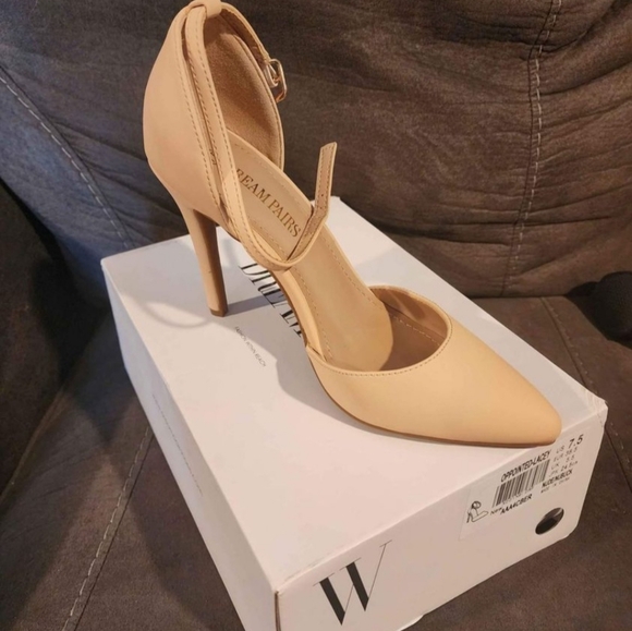 DREAM PAIRS Women's Oppointed-Lacey Pointed Toe Ankle Strap High Heel Stiletto - Picture 2 of 5